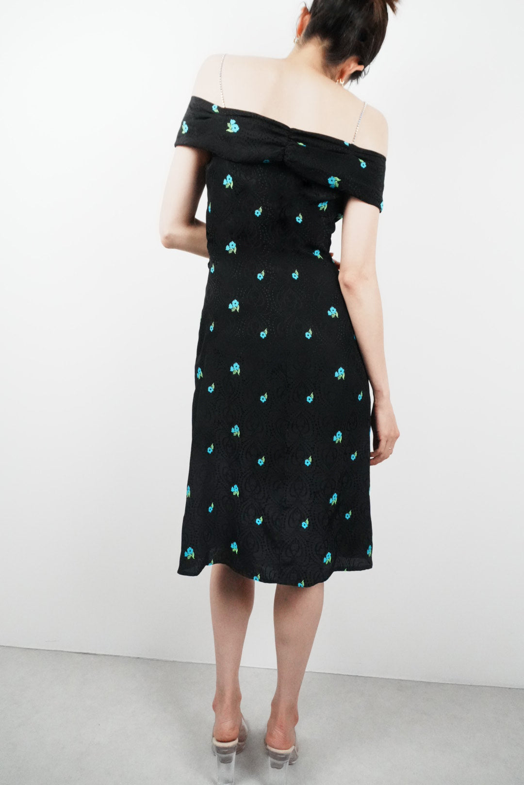 XXXI-Ⅱ BLACK Jacquard Floral Dress【限定5着】【受注生産】