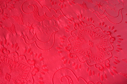 XXXI-Ⅰ RED Jacquard SetUp Dress [Limited to 5 pieces] [Made to order]