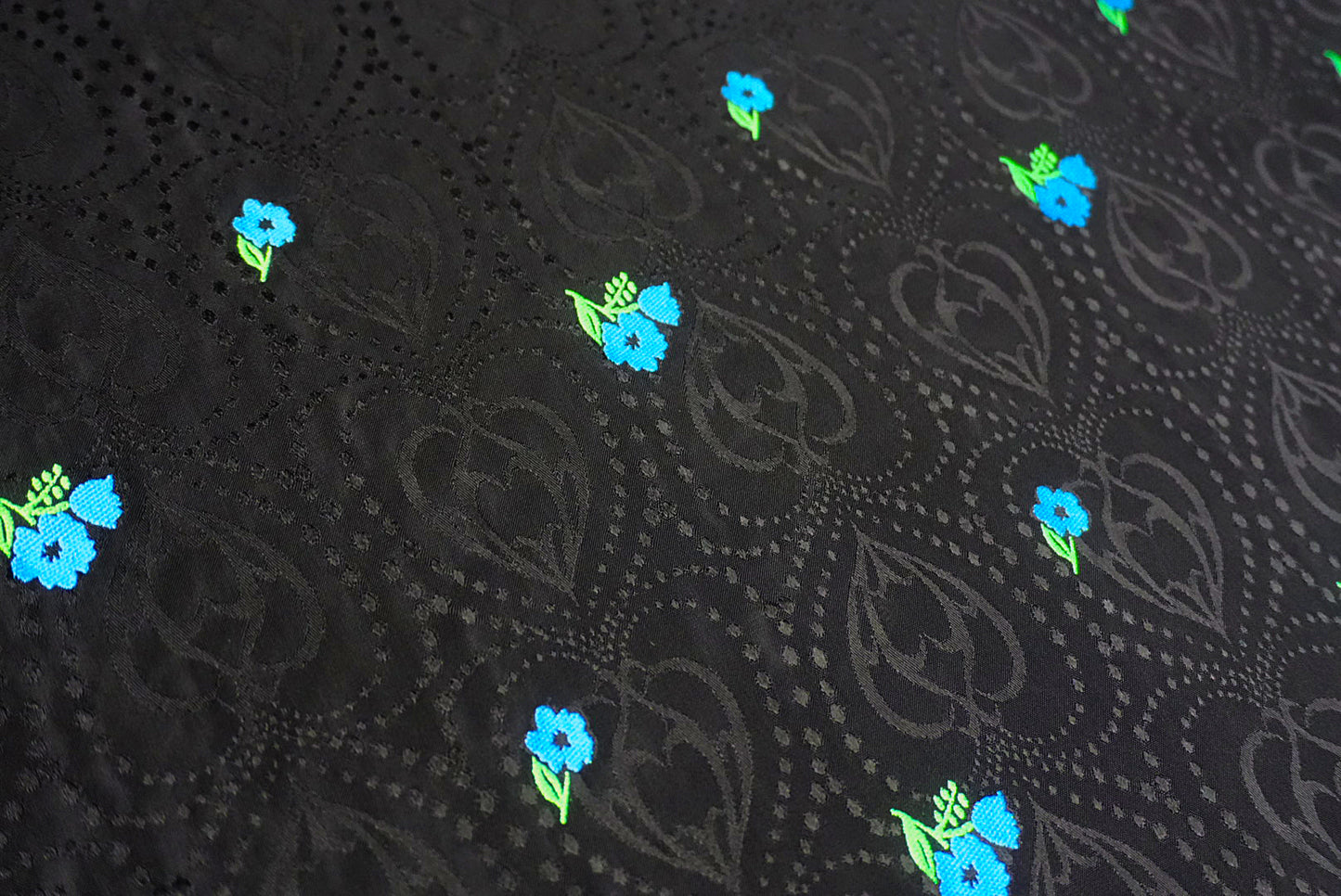 XXXI-Ⅱ BLACK Jacquard Floral Dress【限定5着】【受注生産】